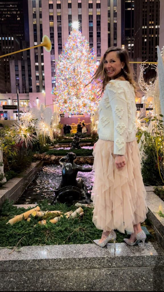 Rockefeller Center Christmas tree lighting NYC holiday season Midtown Manhattan