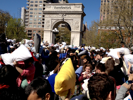 Pillow Fight Day returns to NYC on April 15, save the date!