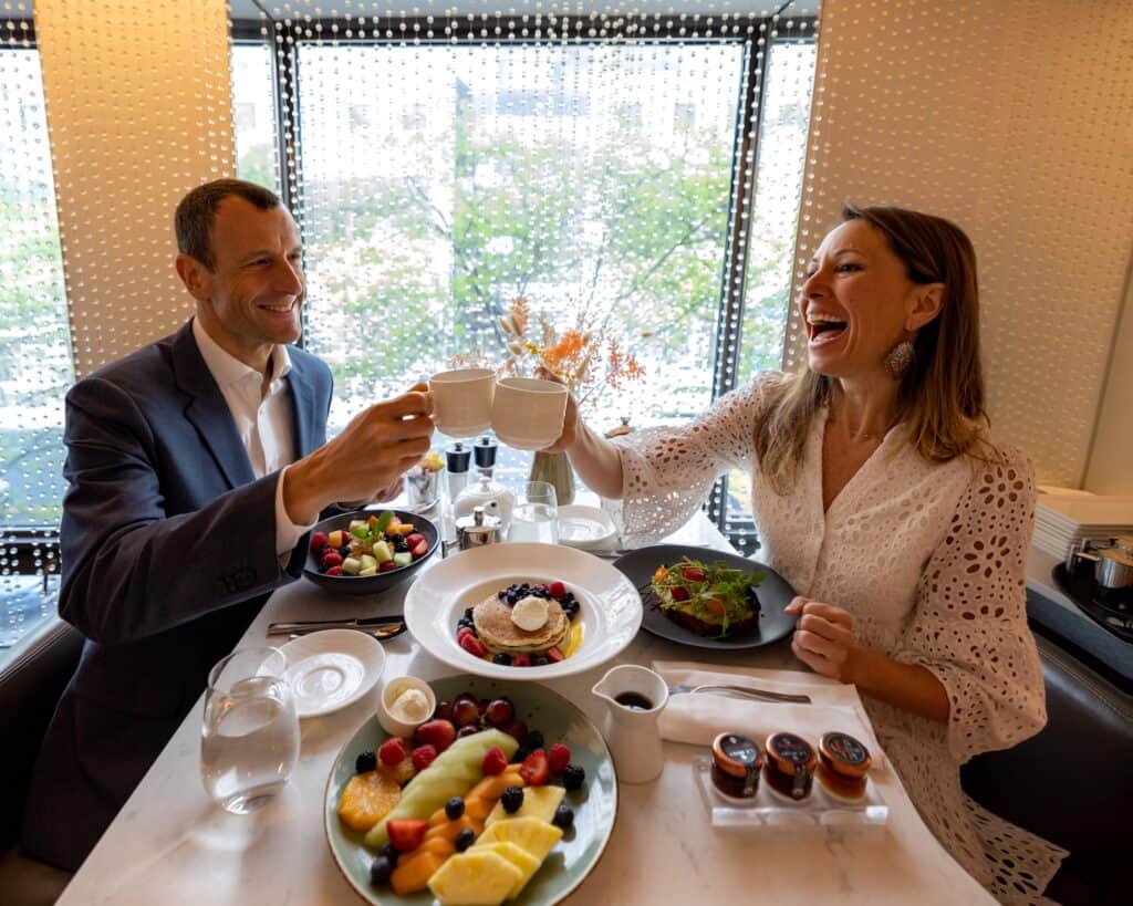 ATRIO Wine Bar Restaurant Conrad New York Downtown Mediterranean lunch NYC