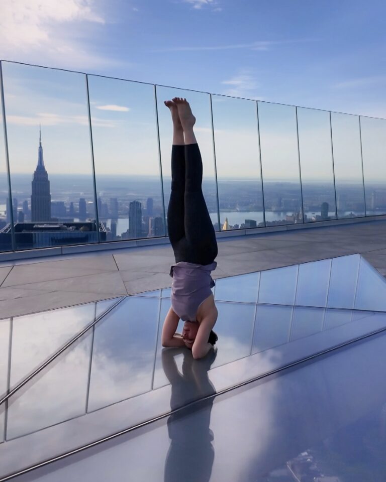 Elevate your NYC days with Sky High Yoga at The Edge!