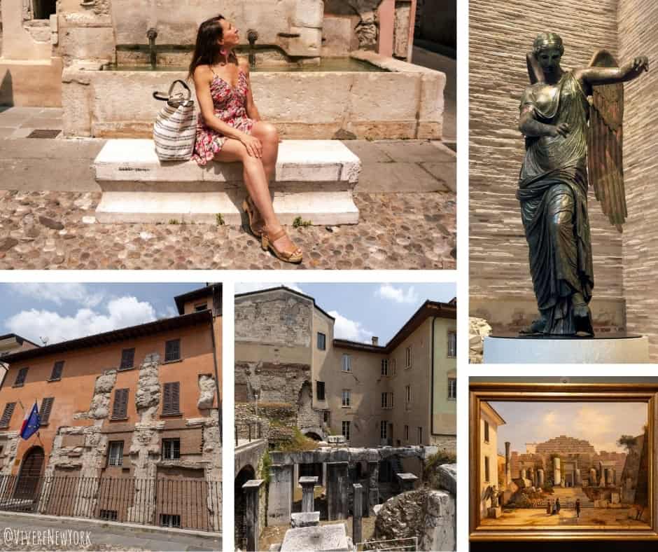 Capitolium Temple of Jupiter Brescia Italy UNESCO Roman site with ancient frescoes