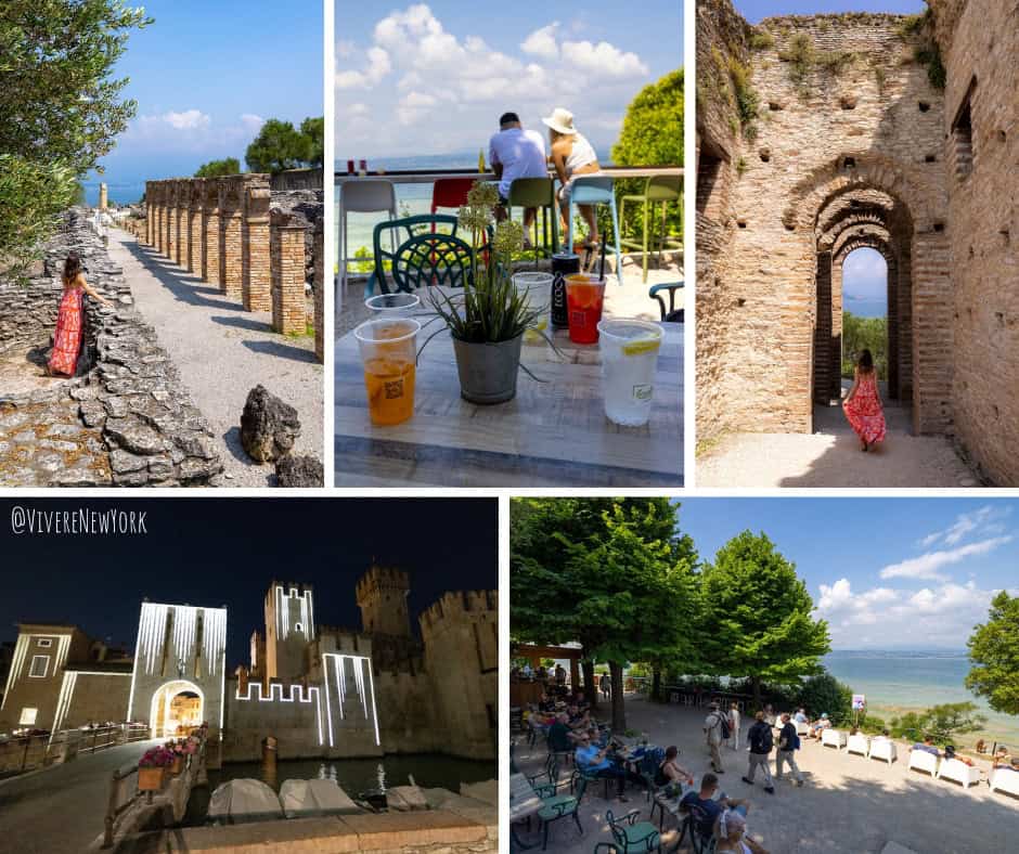 Grotte di Catullo Roman villa ruins in Sirmione overlooking Lake Garda Italy