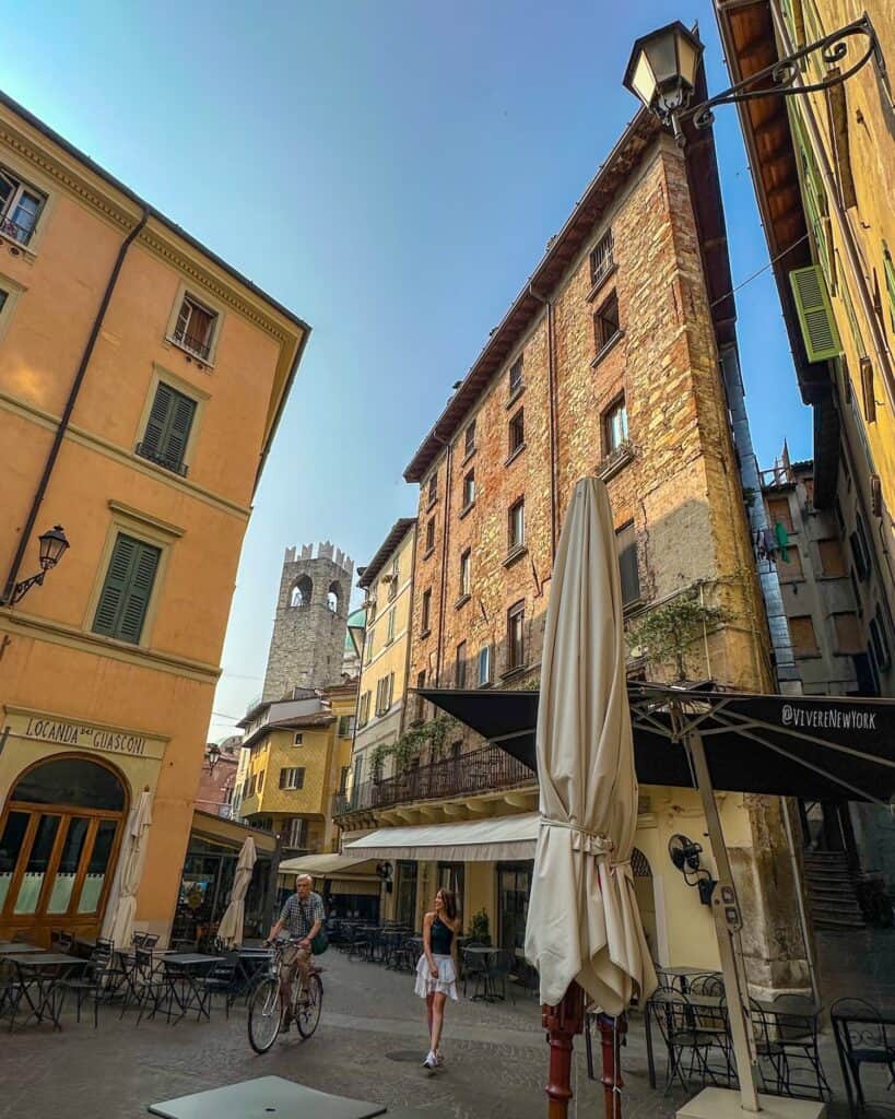 Wedge-shaped building near Torre Bruciata Brescia Italy nicknamed the Brescian Flatiron