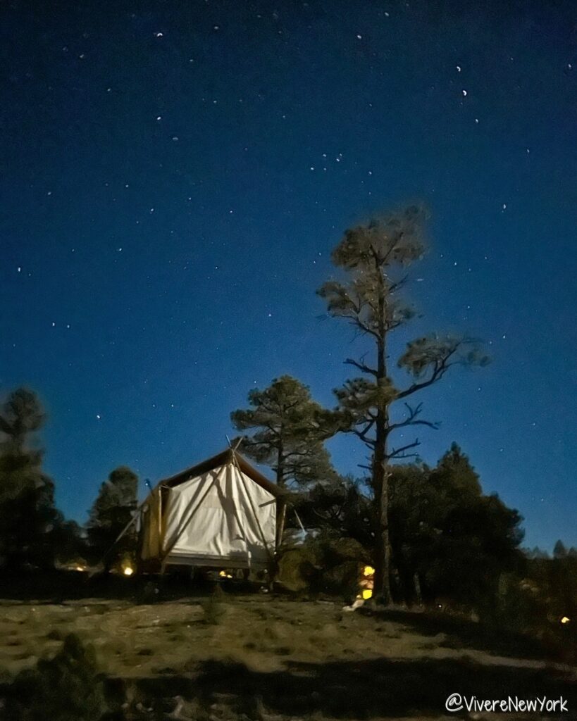Under Canvas Bryce Canyon glamping luxury tent Utah stargazing king bed desert