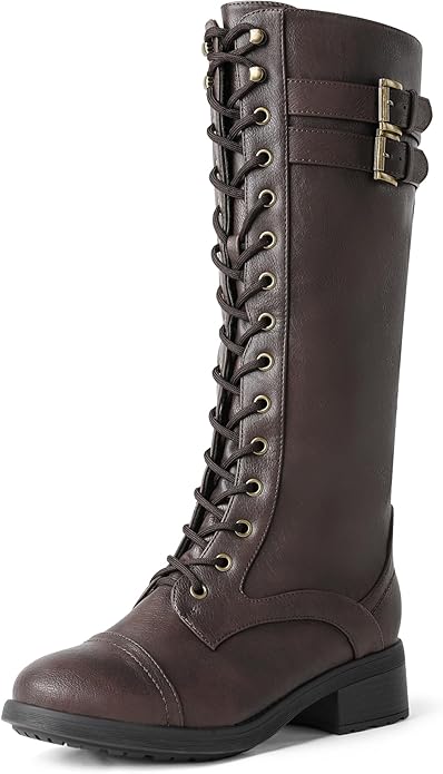 Super Warm Knee-High brown Boots - my favorite amazon find!