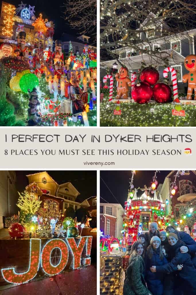 Dyker Heights Christmas lights glowing angels nutcrackers Brooklyn NYC