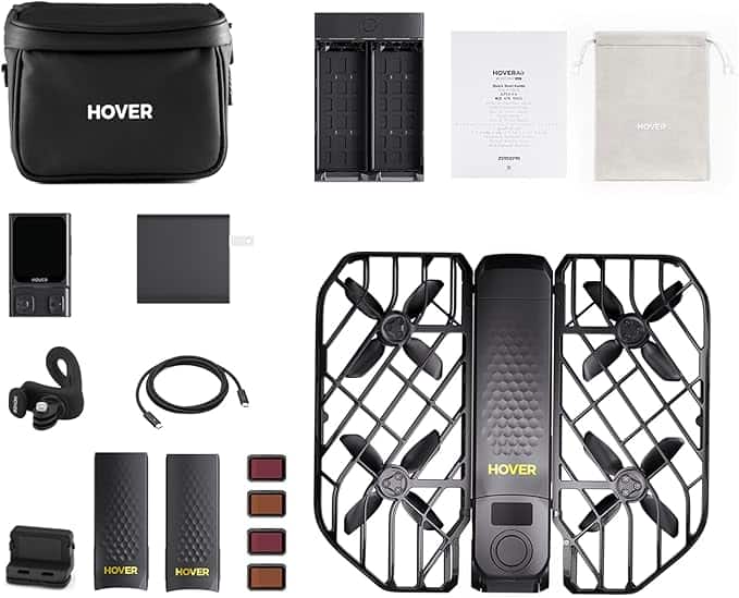 HOVERAir X1 PROMAX 8K Drone with Camera, Foldable Action Flying Camera - creators kit