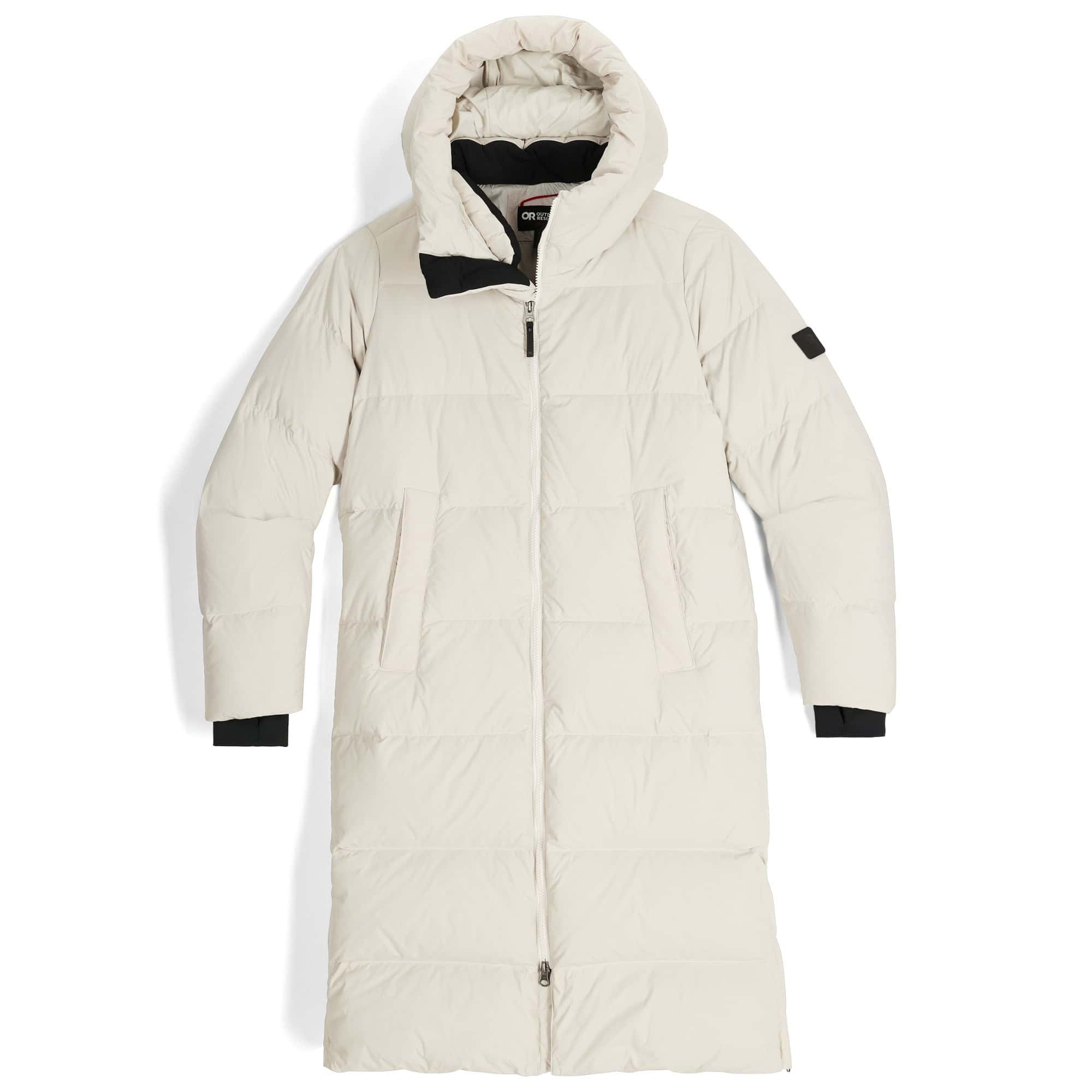 Cream and luxurious down parka for the coldest nyc days
