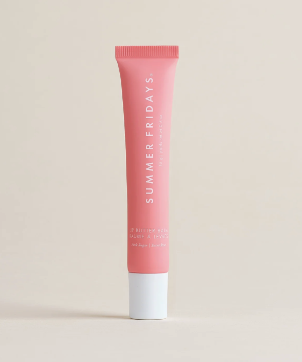 Summer Fridays Lip Butter Balm in Pink Sugar – vegan hydrating lip balm under $25