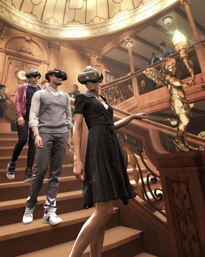 VR walk-through of the Titanicโs Grand Staircase from โEchoes From the Pastโ immersive exhibit.